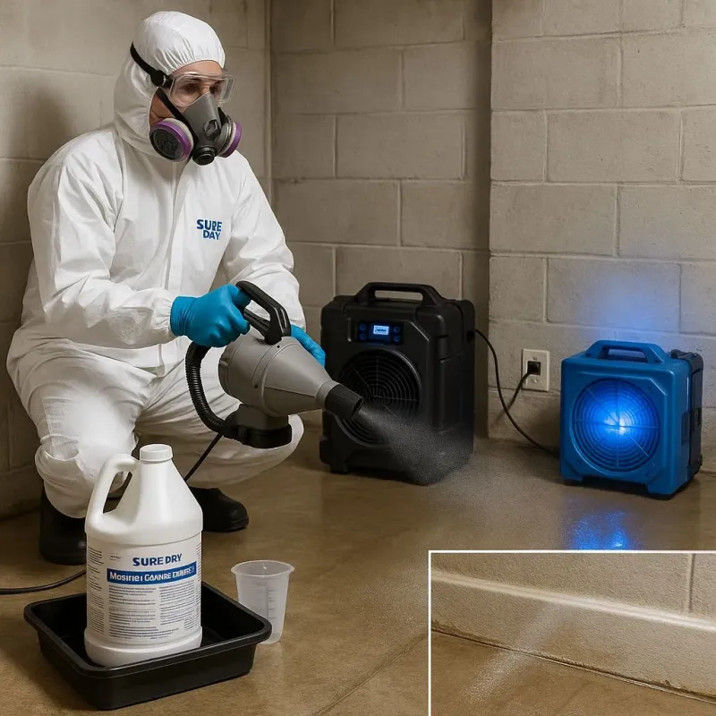 Sanitization and Odor Removal process in Kemah, TX